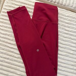lululemon athletica Wunder list High-Rise Leggings in Deep Pink